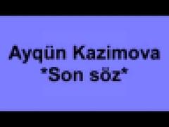 Ayqün Kazimova `Son söz` karaoke-minus