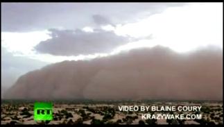 Огромная Пылевая Буря в Финиксе [Штат Аризона, США]