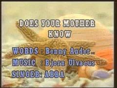 Abba − Does Your Mother Know {Karaoke with Lyrics}