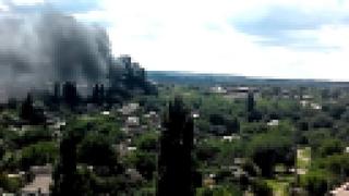 Нижний Тагил. Столб дыма со стороны нефтебазы (27.07.2015 г